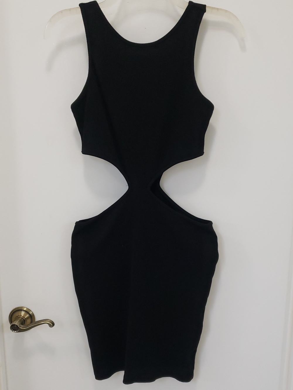 〰️Liz & Sara〰️ Ribbed Cutout Mini Bodycon Dress L